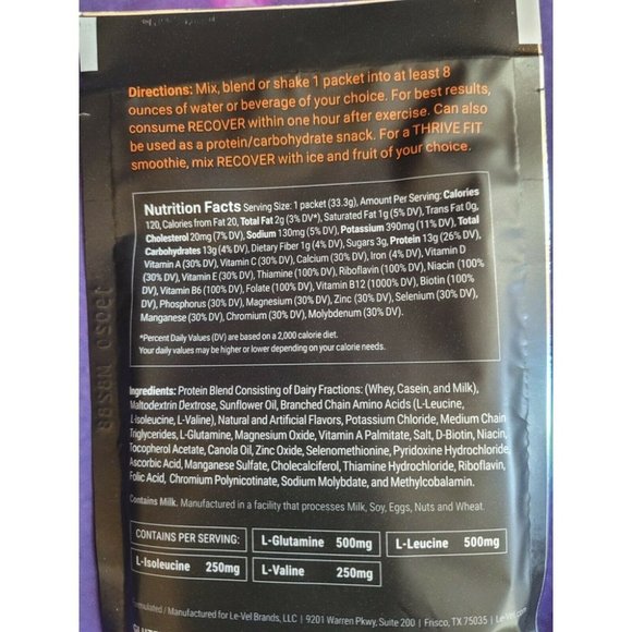 AFTER WORKOUT RECOVER Drink Mix - 96 packet Case! - Picture 11 of 12